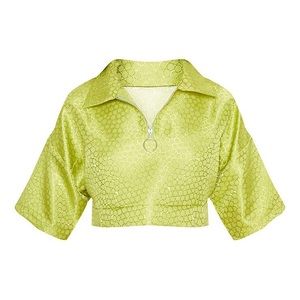 Pretty Little Thing Lime Green Crop top